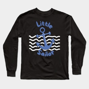 Blue Kid T-shirt Design Long Sleeve T-Shirt